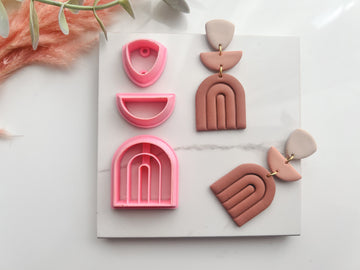 U Stamped Shaped Polymer Clay Cutter Set • Fondant Cutter • Cookie Cutter
